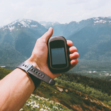 GPS tracker, smart watch that can help outdoor enthusiast navigation and send SoS when necessary